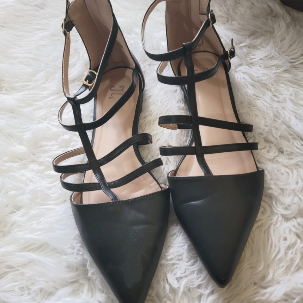 Black scrappy flats Juicy Couture